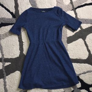 Navy Blue Sweater Dress